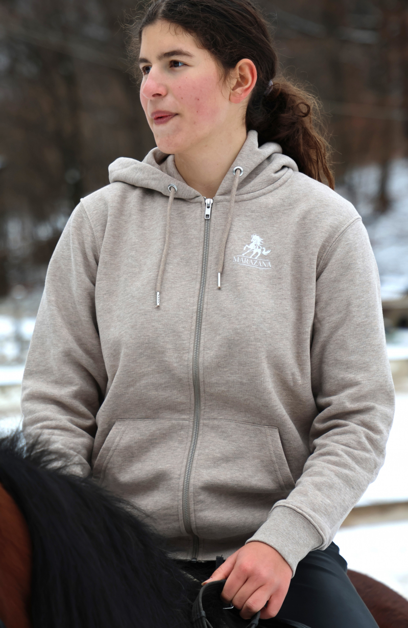 Hanorac cu glugă bej unisex [6]