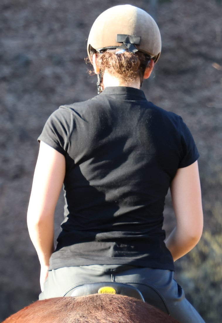 Tricou decolteu rotund - negru / Round neckline t-shirt - black [4]