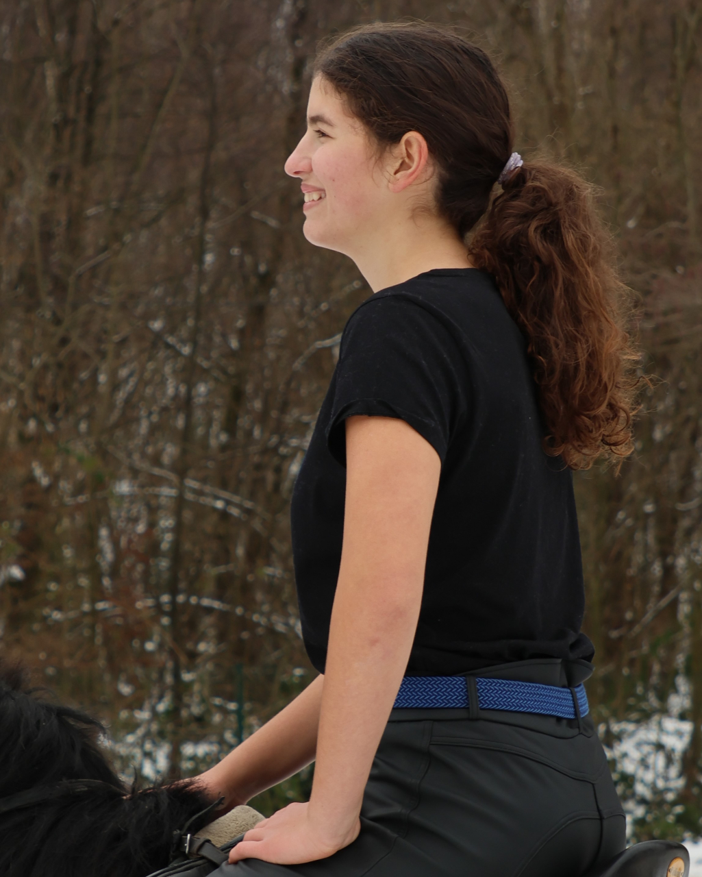 Tricou negru / Black t-shirt - fete, femei / women [2]