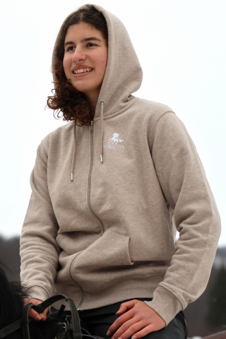 Hanorac cu glugă bej unisex [12]