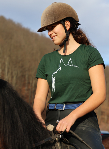 Tricou „Gând verde” / „Green Thought” t-shirt  - fete, femei / women - organic [2]