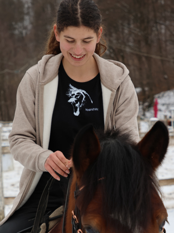 Tricou negru / Black t-shirt - fete, femei / women [5]