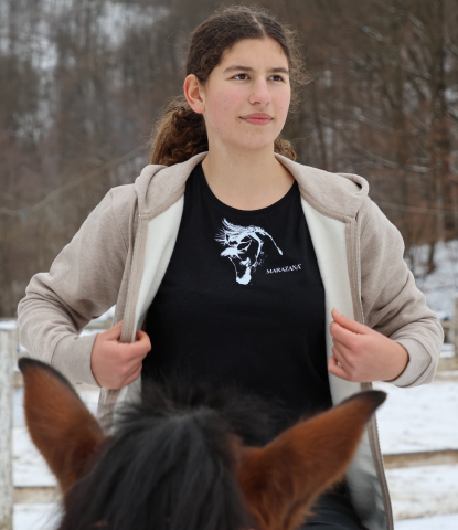 Tricou negru / Black t-shirt - fete, femei / women [4]