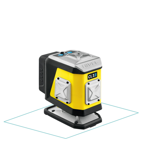 1 x 360° - Laser albastru în cruce (1 x 360°), Bluetooth, Nivel System - CL1B
