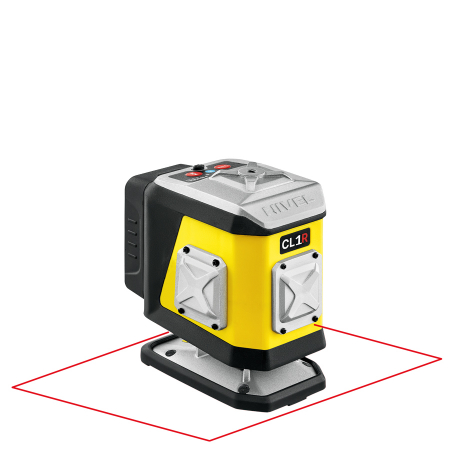 1 x 360° - Laser roșu în cruce (1 x 360°), Bluetooth, Nivel System - CL1R