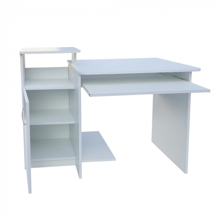Birou PC SKM-2, 110x60x87 cm, Alb ro [2]