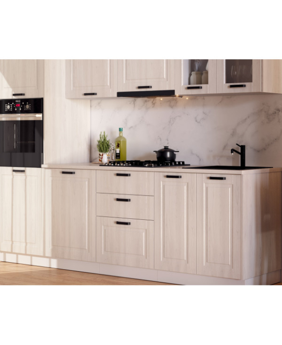 Bucatarie ATHENA 2.66 MDF, 266x223x60cm, lemn alb [5]