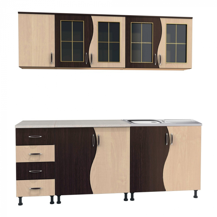 Bucatarie CIP S 2M wenge+mesteacan [2]