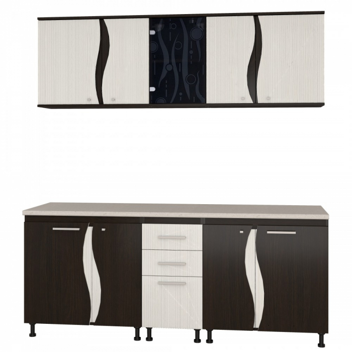 BUCATARIE CIP3S - C1 WENGE+ALB HACIENDA [2]