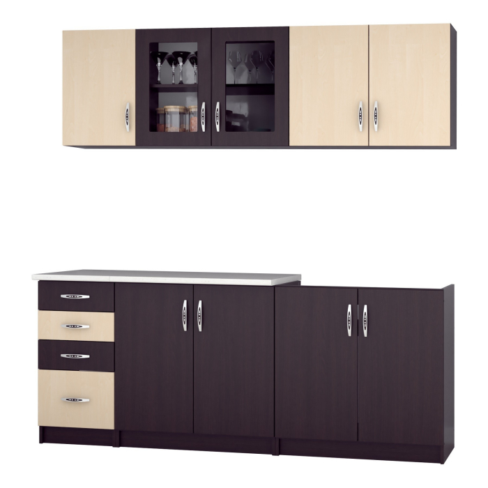 Bucatarie Venus ro 2.0m wenge+mesteacan [2]