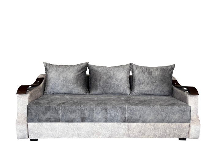 Canapea Extensibila Dana, 220x100x75 Cm, Velvet Verde, Crem [1]