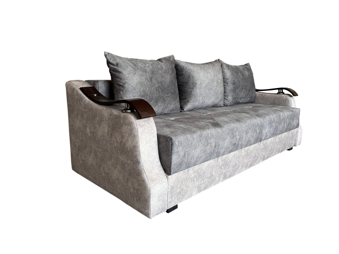 Canapea Extensibila Dana, 220x100x75 Cm, Visiniu, Alb [3]