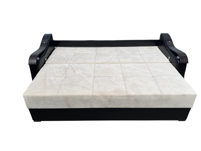 Canapea Extensibila Dana, 220x100x75 Cm, Velvet Cappuccino [3]
