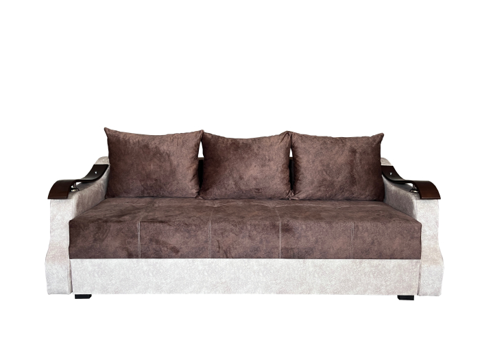 Canapea Extensibila Dana, 220x100x75 Cm, Velvet Cappuccino [1]