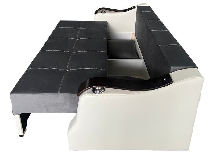 Canapea Extensibila Dana, 220x100x75 Cm, Paris Gri [5]