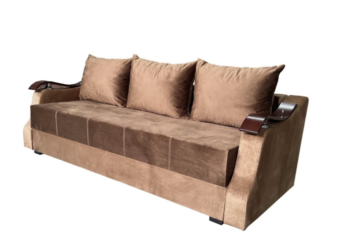 Canapea Extensibila Dana, 220x100x75 Cm, Velvet Maro [3]