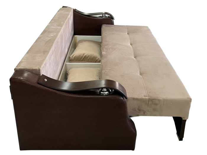Canapea Extensibila Dana, 220x100x75 Cm, Velvet Gri [5]