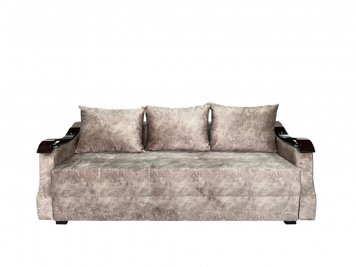 Canapea Extensibila Dana, 220x100x75 Cm, Velvet Verde, Crem [6]