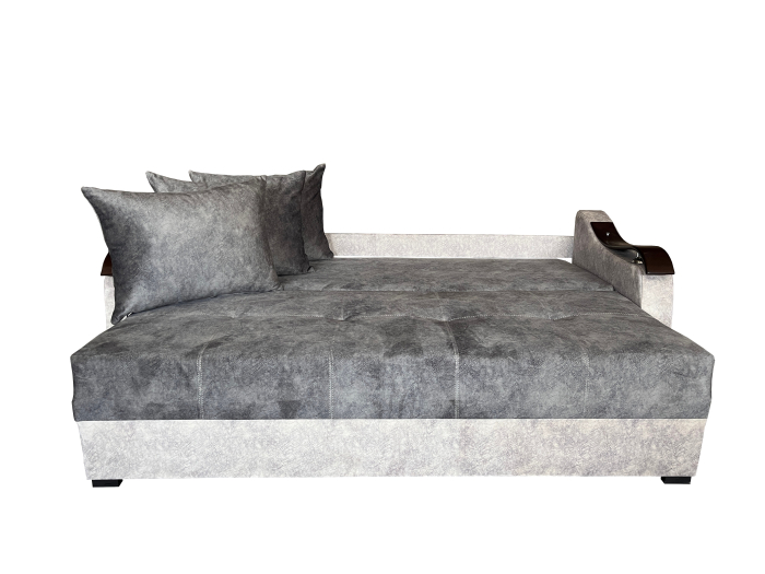 Canapea Extensibila Dana, 220x100x75 Cm, Visiniu, Alb [2]