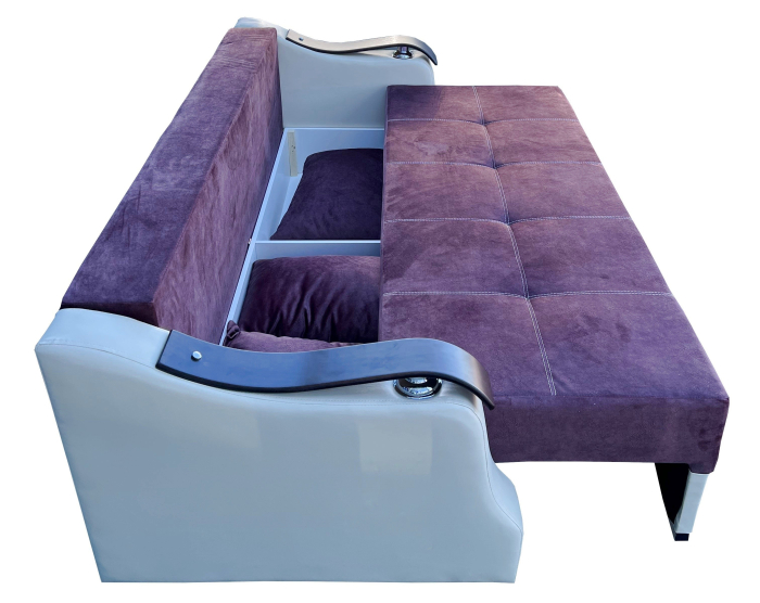 Canapea Extensibila Dana, 220x100x75 Cm, Cappuccino, Maro [4]