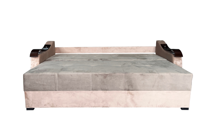Canapea Extensibila Dana, 220x100x75 Cm, Velvet Gri [4]