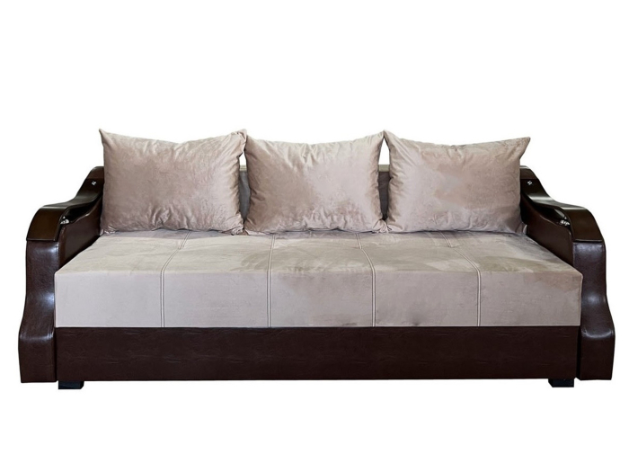 Canapea Extensibila Dana, 220x100x75 Cm, Cappuccino, Maro [1]