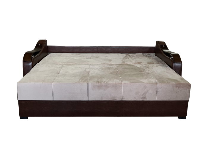 Canapea Extensibila Dana, 220x100x75 Cm, Cappuccino, Maro [4]