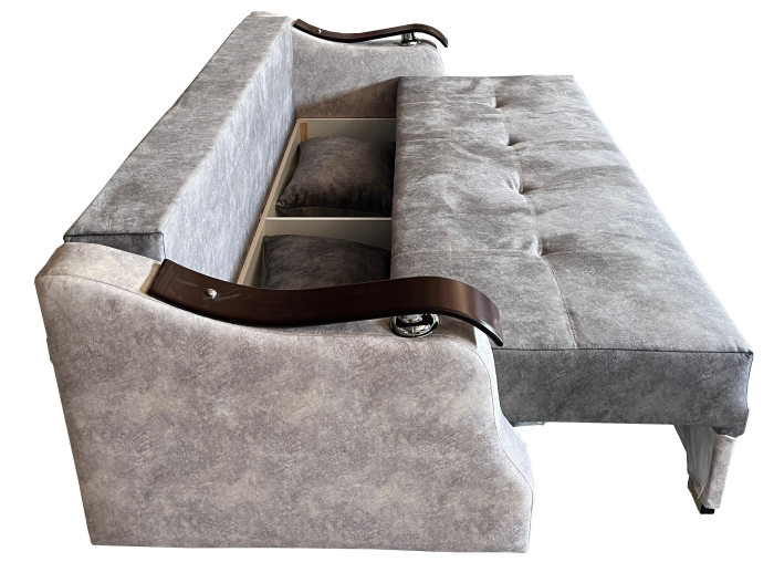 Canapea Extensibila Dana, 220x100x75 Cm, Cappuccino, Maro [5]