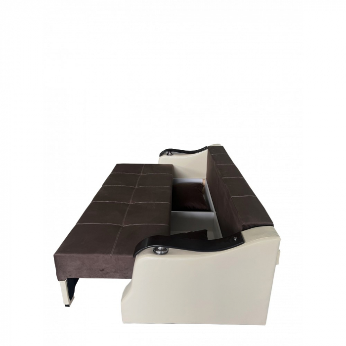 CANAPEA EXTENSIBILA DANA 220x100x75 CM, MARO, CREM [5]