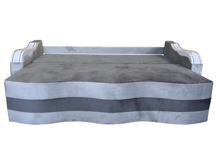 Canapea Extensibila Simona, 225x74x100 Cm, Gri, Crem [3]