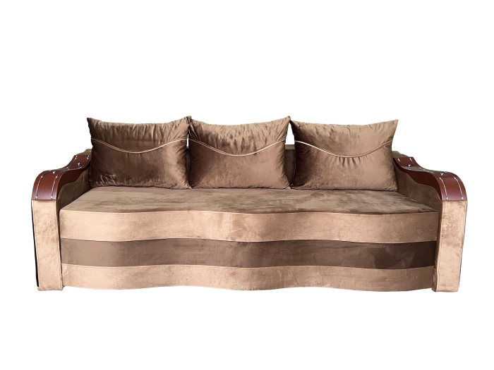 Canapea Extensibila Simona, 225x74x100 Cm, Gri, Crem [1]