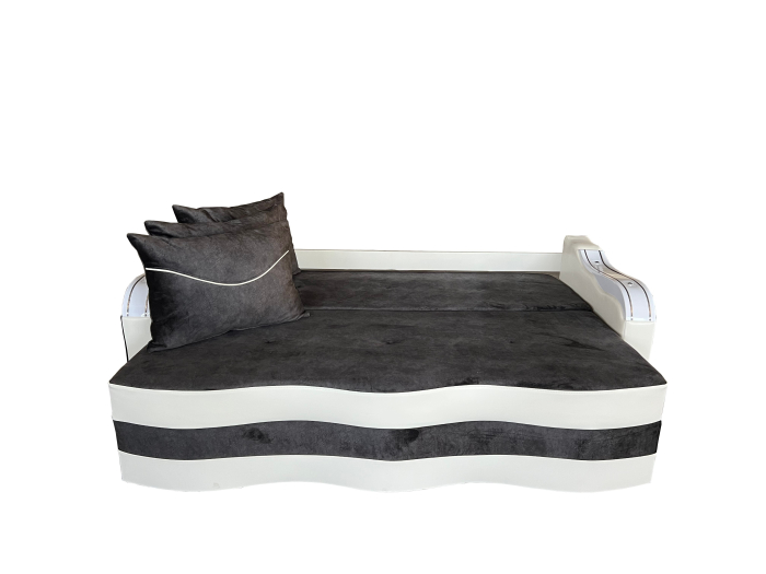 Canapea Extensibila Simona, 225x74x100 Cm, Maro, Cappuccino [2]