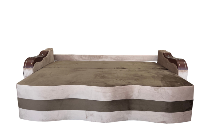 Canapea Extensibila Simona, 225x74x100 Cm, Gri, Crem [3]
