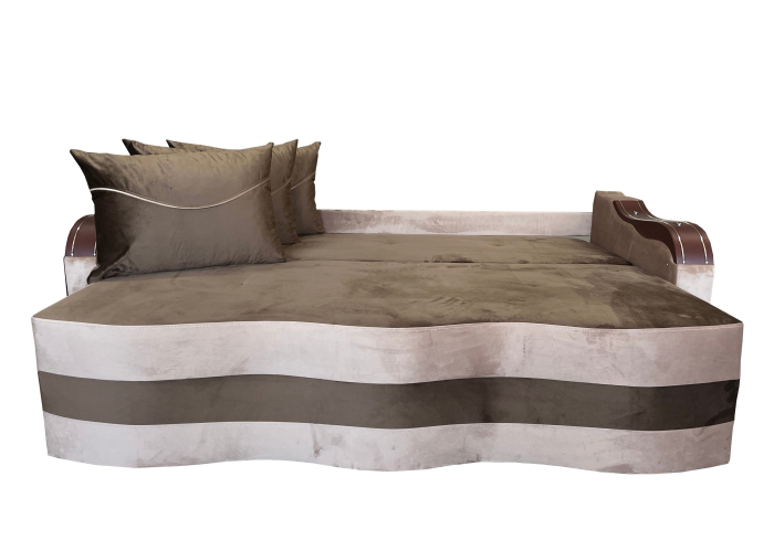 Canapea Extensibila Simona, 225x74x100 Cm, Maro [2]
