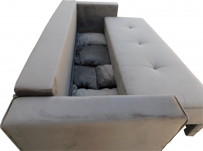 Canapea Maia Gri Deschis 226x140x72cm [4]