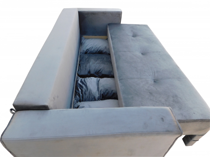 Canapea Maia Gri Inchis 226x140x72cm [3]