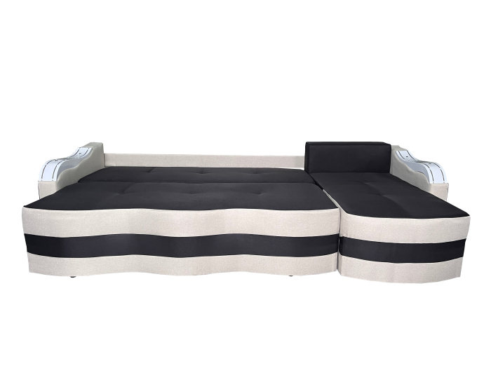 Coltar Extensibil Simona, 300X145X70 Cm, Cappuccino, Maro [3]