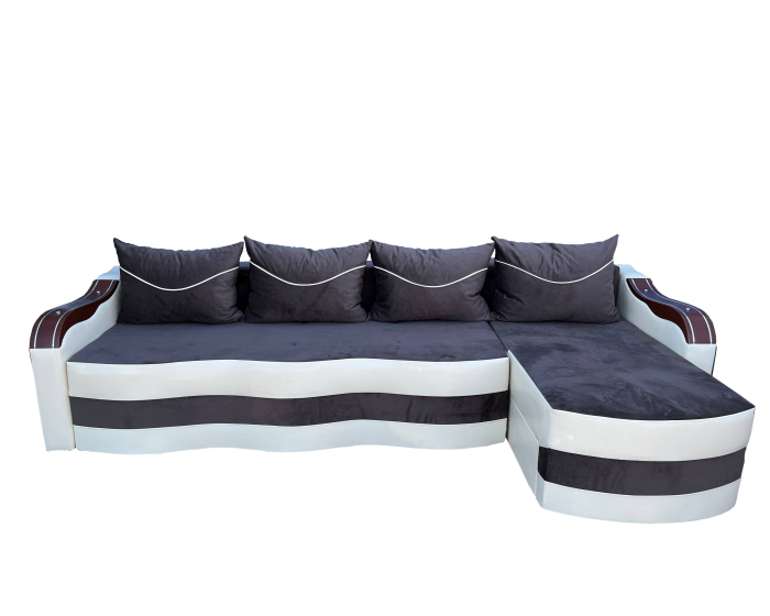 Coltar Extensibil Simona, 300X145X70 Cm, Verde, Crem [1]