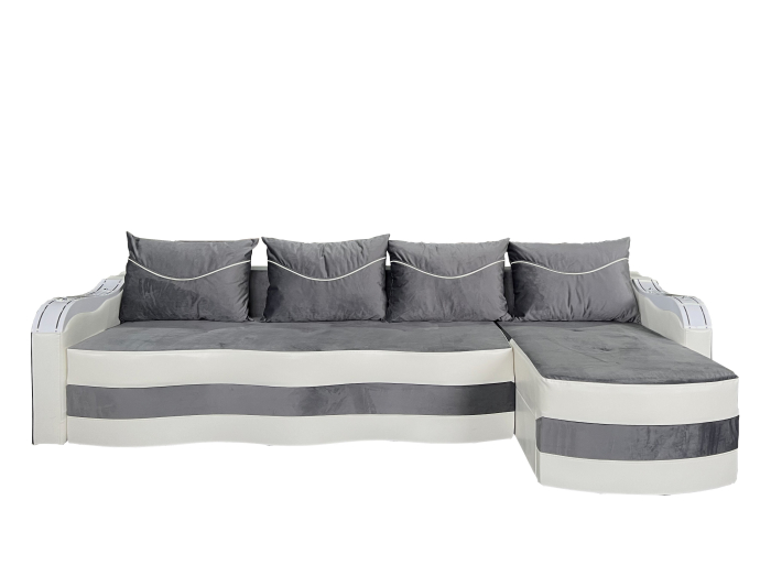 Coltar Extensibil Simona, 300X145X70 Cm, Verde, Crem [1]