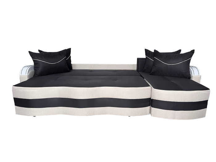 Coltar Extensibil Simona, 300X145X70 Cm, Cappuccino, Maro [2]