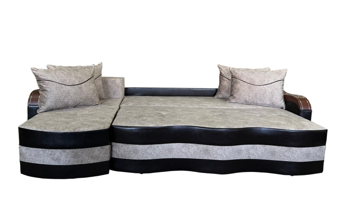 Coltar Extensibil Simona, 300X145X70 Cm, Velvet Maro, Wenge [2]