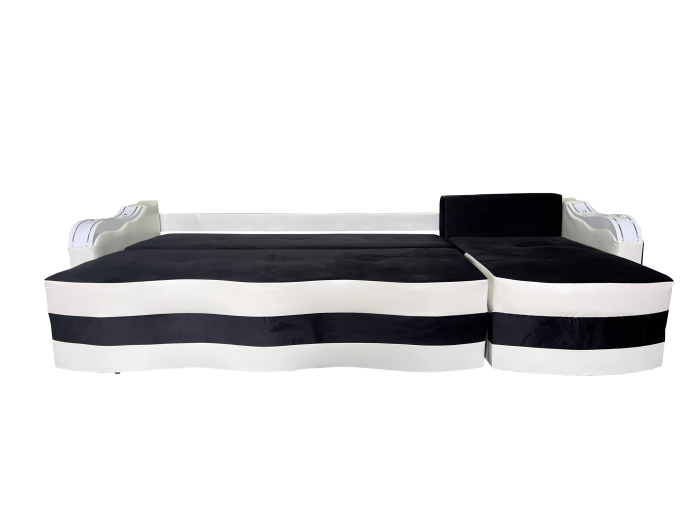 Coltar Extensibil Simona, 300X145X70 Cm, Verde, Crem [3]