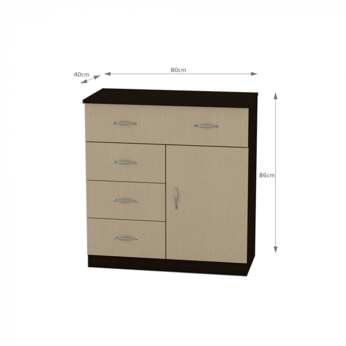 Comoda 1-3-1 ro wenge+mesteacan [2]