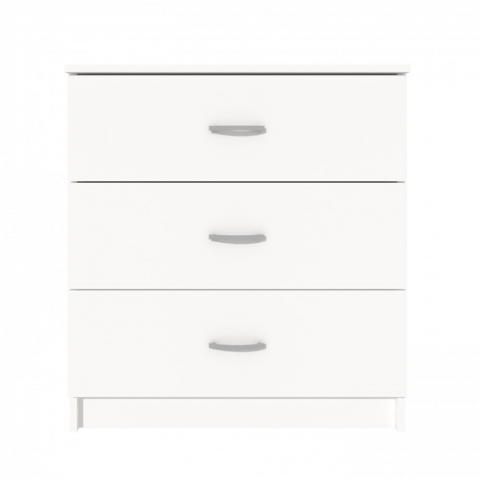Comoda 3 sertare ro,72x40x79 cm, Alb [3]