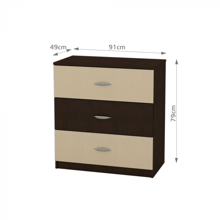 Comoda 3B wenge+mesteacan [2]