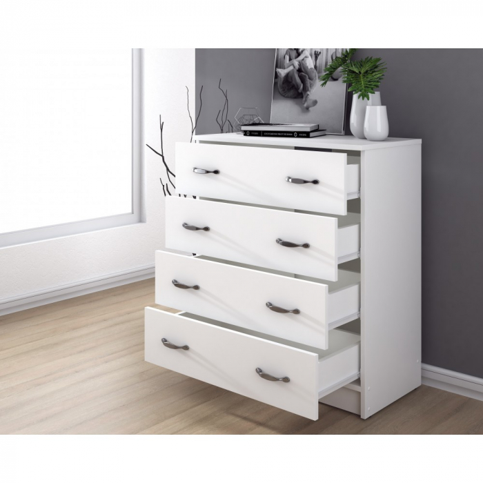 Comoda 4B RO, 72x39x85, alb [2]