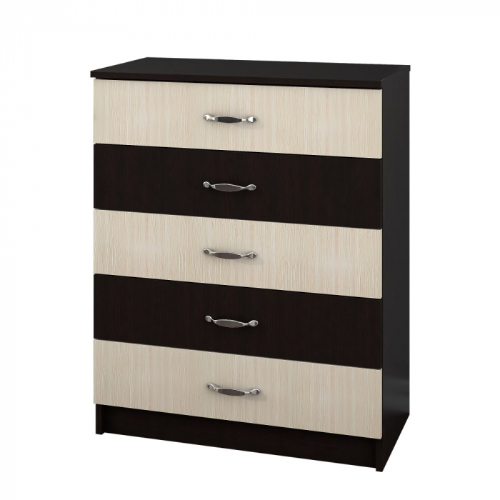 Comoda 5 sertare wenge+mesteacan [2]