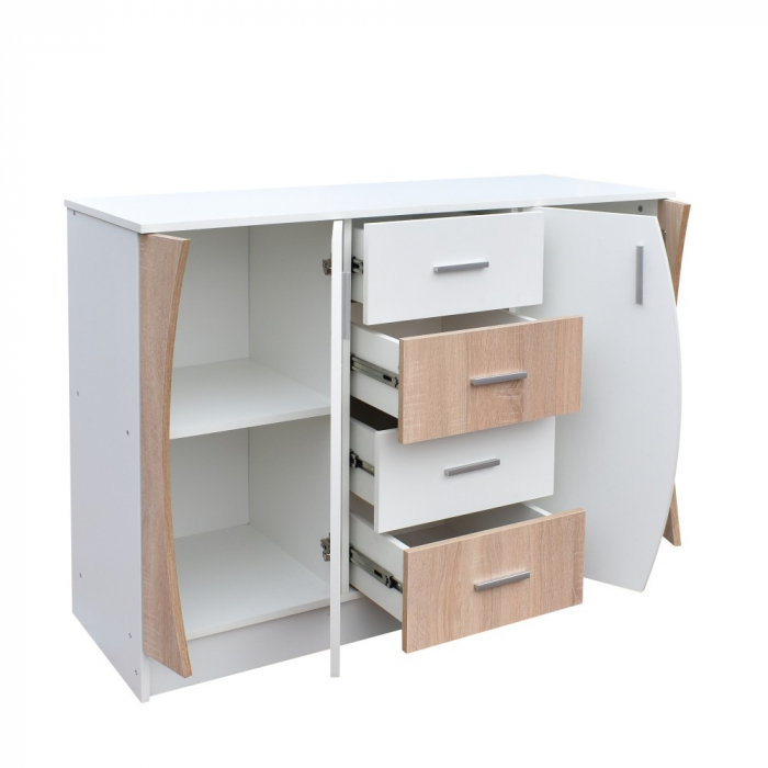 Comoda KF6, 121X44X90cm sonoma [3]