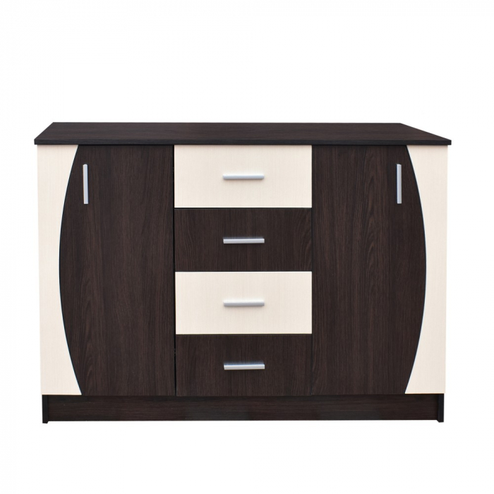 Comoda KF6 RO, 121X44X90cm wenge + mesteacan [2]
