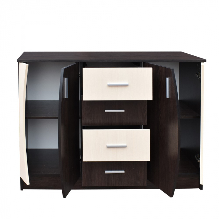 Comoda KF6 RO, 121X44X90cm wenge + mesteacan [3]